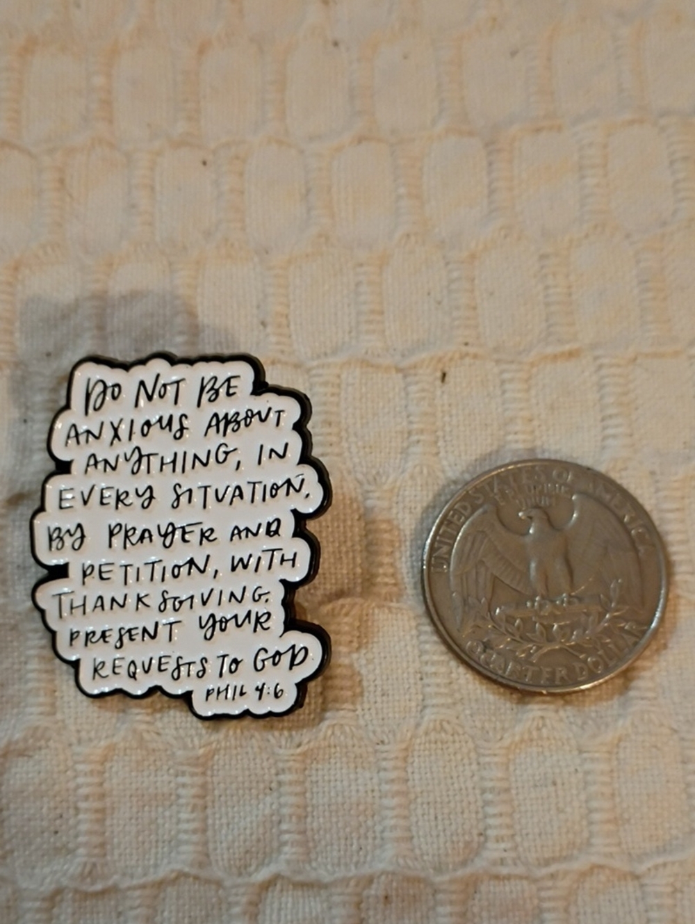 4/$25 Acrylic Enamel Pin For Self Expression Prayer